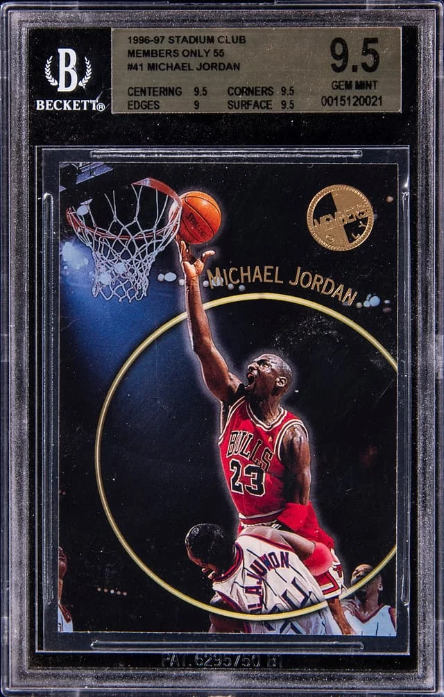 1996-97 Topps Stadium Club Michael Jordan 55 #41 card image