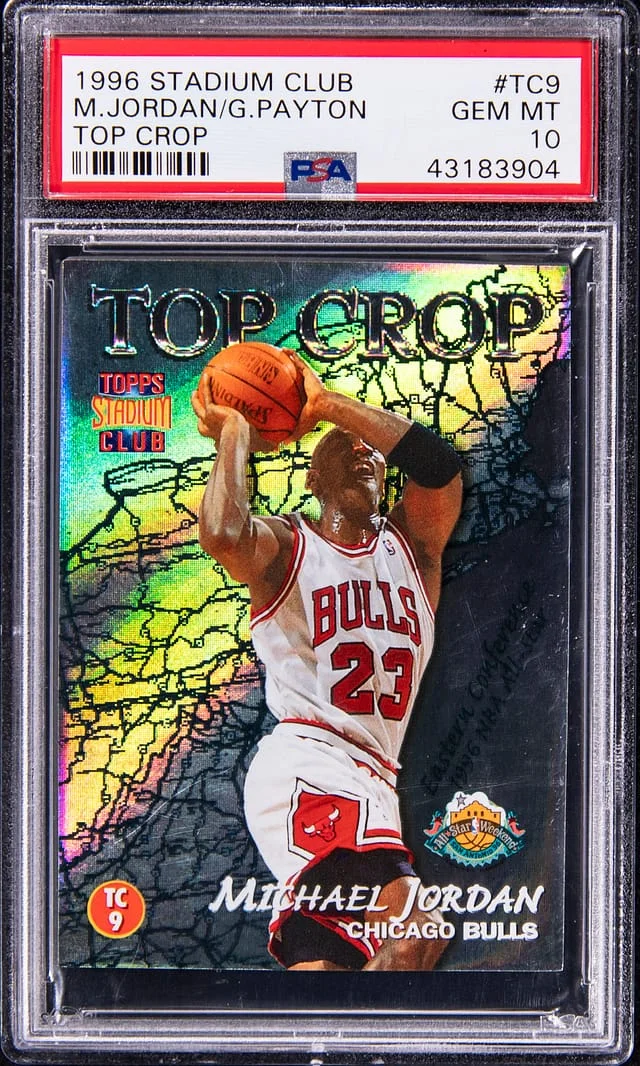 1996-97 Topps Stadium Club Michael Jordan/Gary Payton Top Crop #TC9 card image