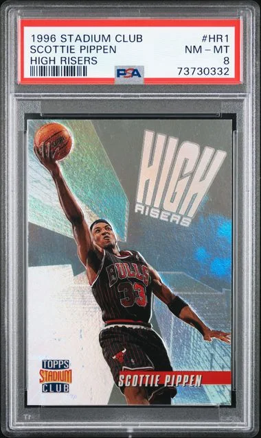 1996-97 Topps Stadium Club Scottie Pippen High Risers High Risers #HR1 card image