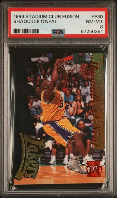 1996-97 Topps Stadium Club Shaquille O'Neal Fusion #F30 card image