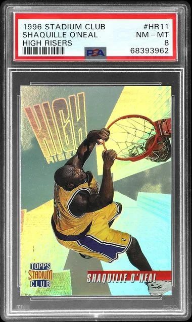 1996-97 Topps Stadium Club Shaquille O'Neal High Risers #HR11 card image