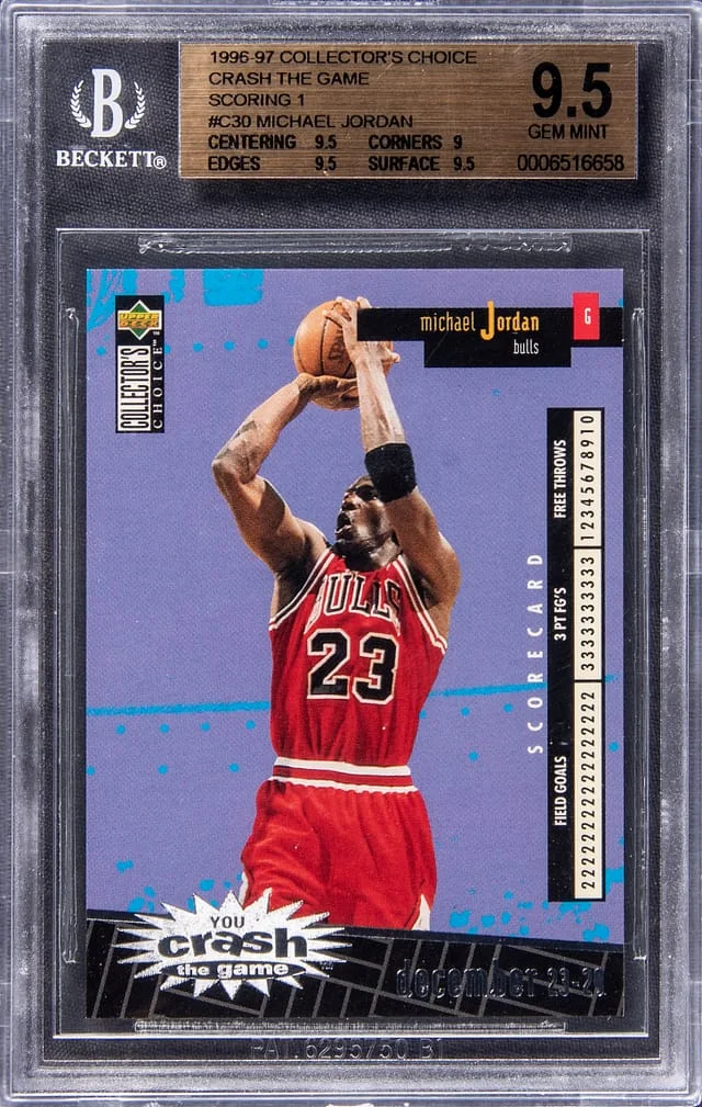 1996-97 UD Collector's Choice Crash The Game Michael Jordan #C30 card image