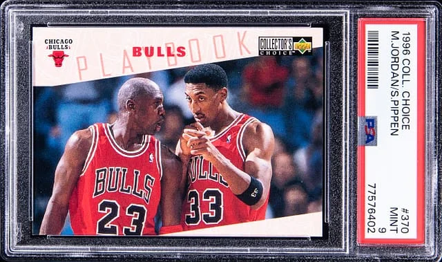 1996-97 UD Collector's Choice Michael Jordan/Scottie Pippen #370 card image