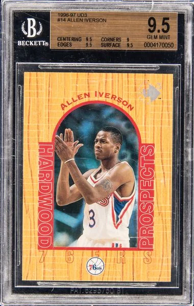 1996-97 UD3 Allen Iverson #14 card image