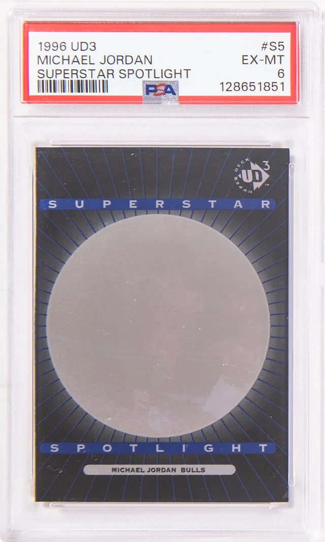 1996-97 UD3 Superstar Spotlight Michael Jordan #S5 card image