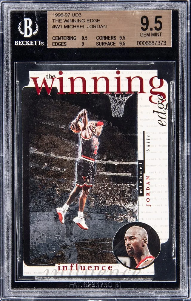 1996-97 UD3 The Winning Edge Michael Jordan #W1 card image