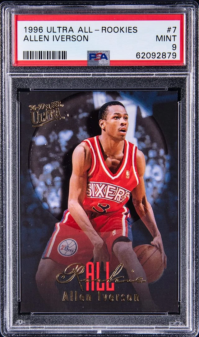 1996-97 Ultra Allen Iverson All-Rookies #7 card image