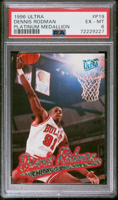 1996-97 Ultra Dennis Rodman Platinum Medallion #P19 card image