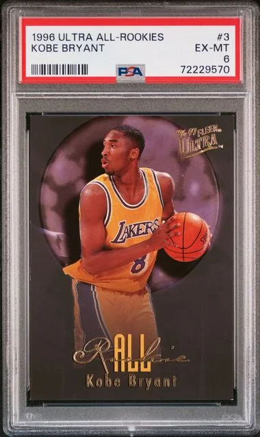 1996-97 Ultra Kobe Bryant All-Rookies #3 card image
