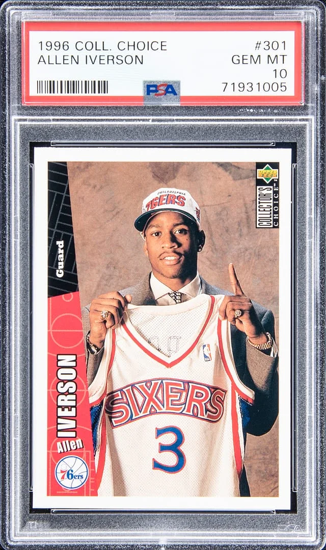 1996-97 Upper Deck Allen Iverson Collectors Choice #301 card image