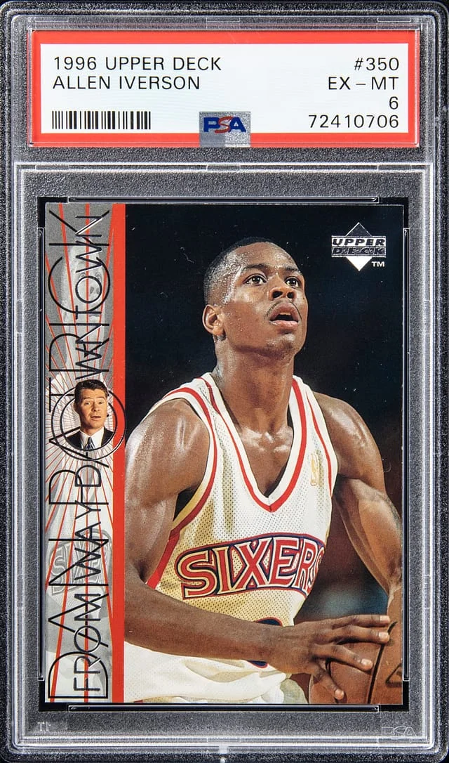 1996-97 Upper Deck Allen Iverson #350 card image