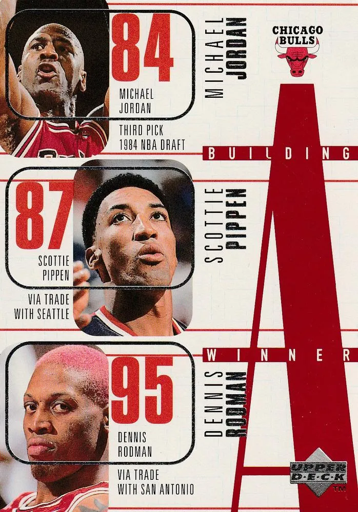 1996-97 Upper Deck Building a Winner 3x5 Michael Jordan #139 card image