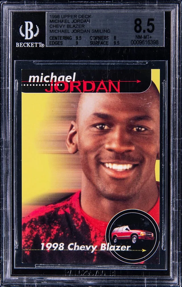1996-97 Upper Deck Chevy Blazer Michael Jordan Smile Michael Jordan #no-number card image