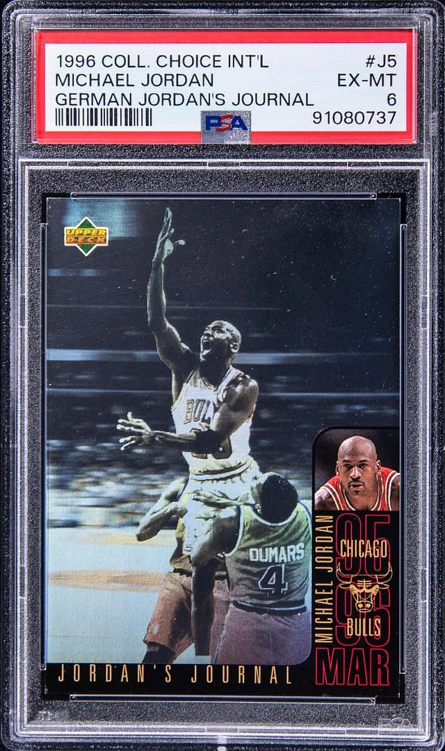 1996-97 Upper Deck Choice Michael Jordan International German Jordan's Journal #J5 card image