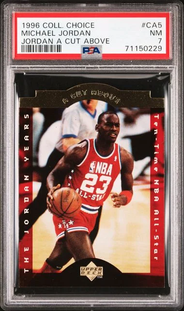 1996-97 Upper Deck Collector's Choice Michael Jordan Jordan A Cut Above #CA5 card image