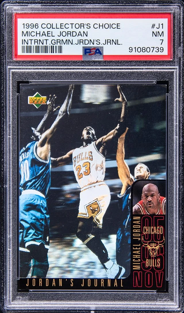 1996-97 Upper Deck Collector's Choice Michael Jordan International German Jordan's Journal #J1 card image