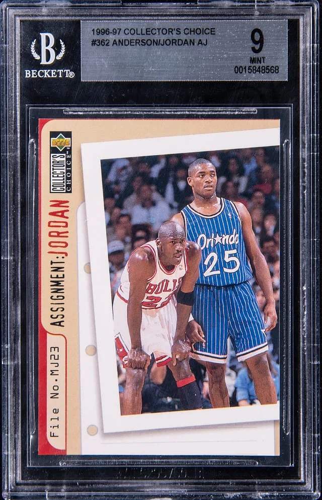 1996-97 Upper Deck Collector's Choice Michael Jordan/Nick Anderson #362 card image