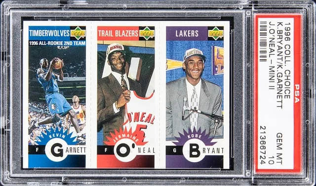 1996-97 Upper Deck Collectors Choice Mini II Bryant/Garnett/O'Neal #no-number card image