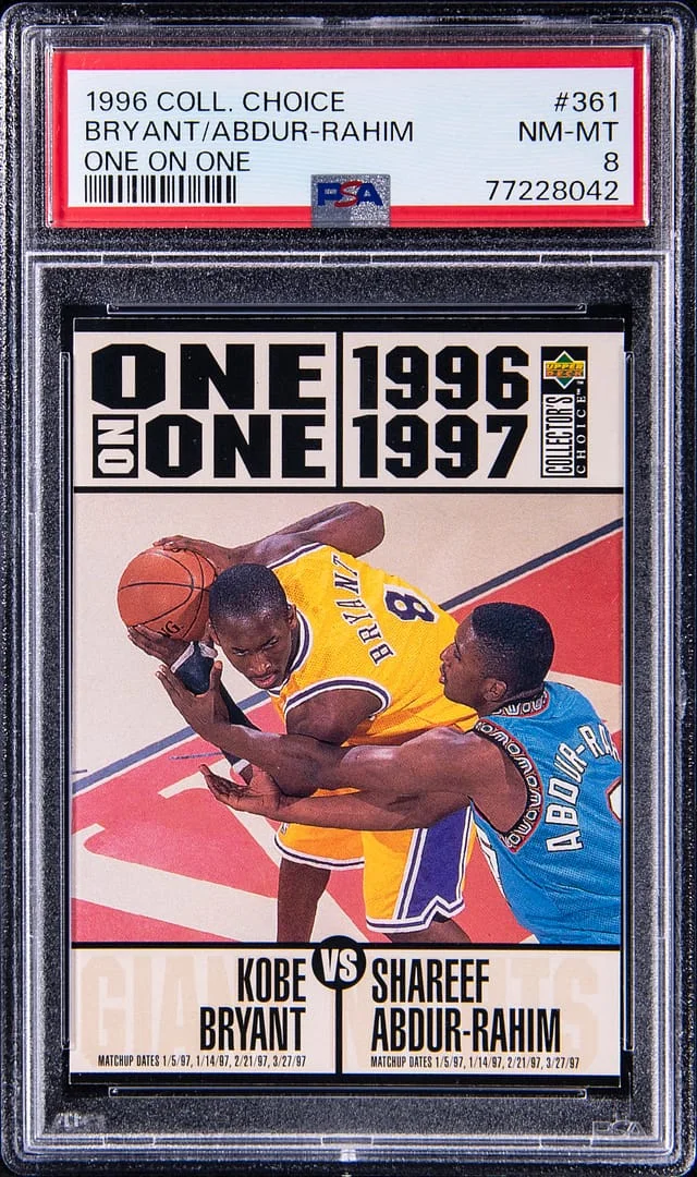 1996-97 Upper Deck Kobe Bryant Collector Choice One on One #361 card image