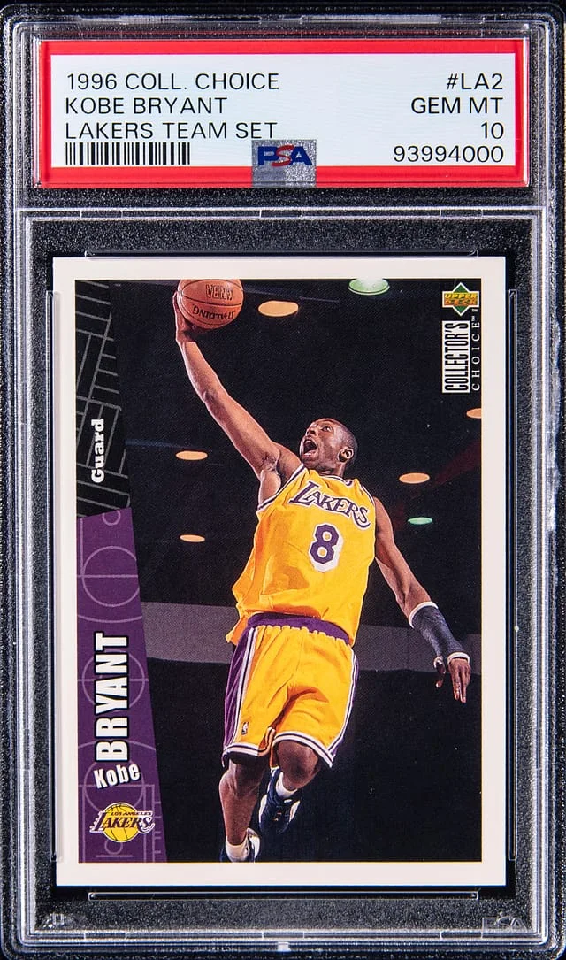 1996-97 Upper Deck Kobe Bryant Collectors Choice Lakers Team Set #LA2 card image