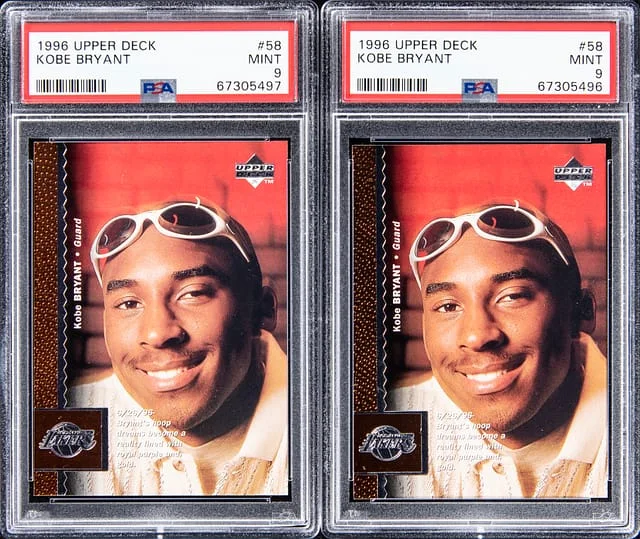 1996-97 Upper Deck Kobe Bryant Lot of (2) #58 card image