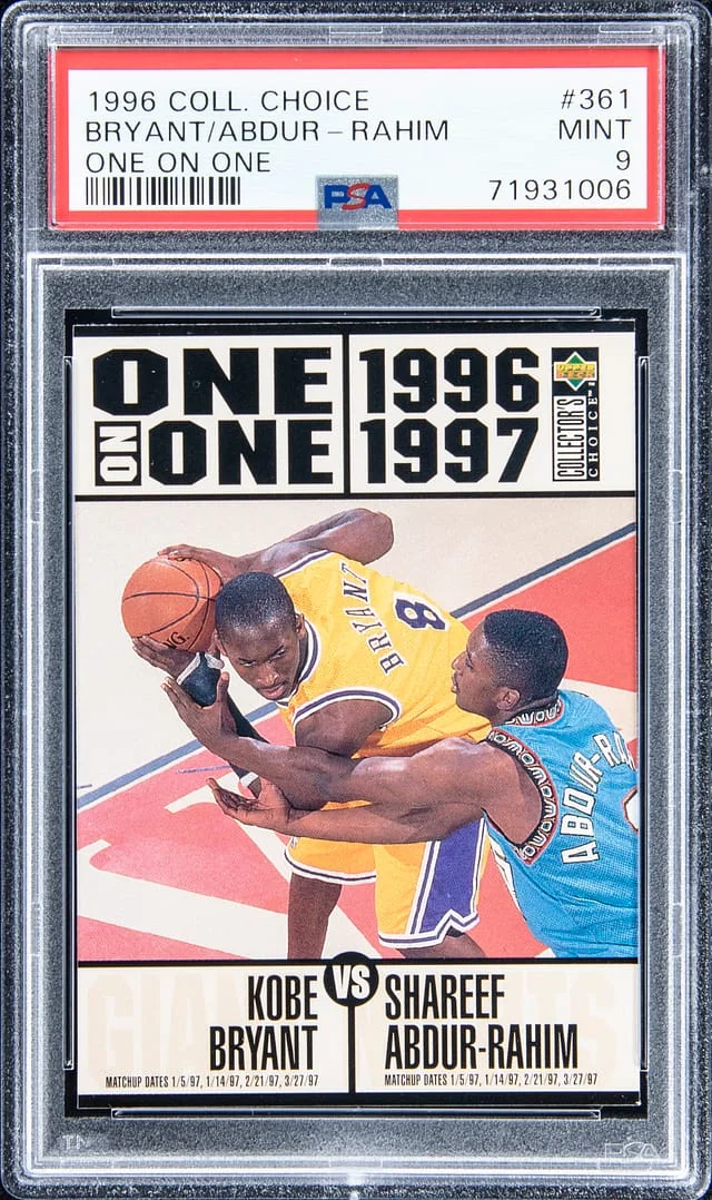 1996-97 Upper Deck Kobe Bryant/Shareef Abdur-Rahim Collectors Choice One on One #361 card image