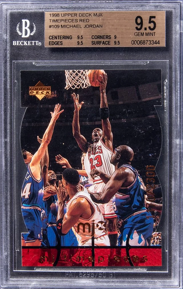 1996-97 Upper Deck Michael Jordan MJx Timepieces Red #109 card image