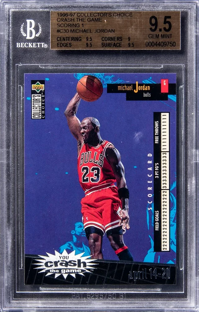 1996-97 Upper Deck Michael Jordan Collectors Choice Crash The Game Scoring 1 #C30 card image