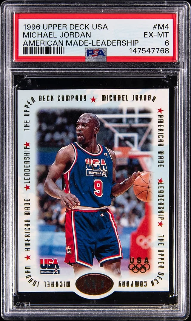 1996-97 Upper Deck Michael Jordan USA American Made Leadership #M4 card image