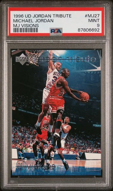 1996-97 Upper Deck Michael Jordan Jordan Tribute MJ Visions #MJ27 card image