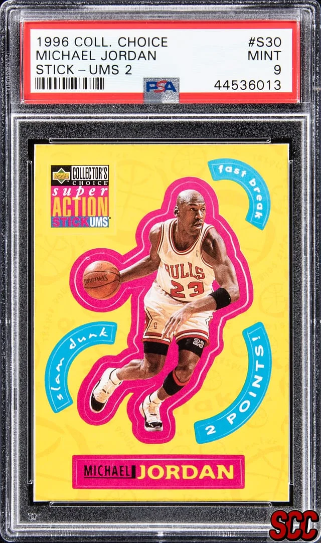 1996-97 Upper Deck Michael Jordan Collectors Choice Stick-Ums 2 #S30 card image