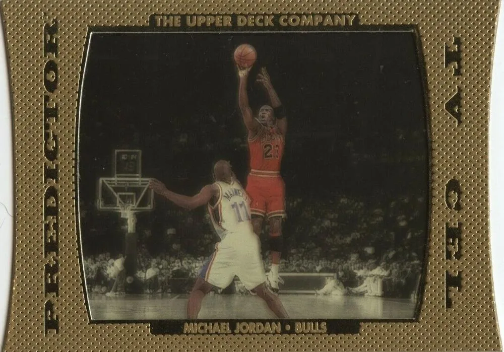 1996-97 Upper Deck Michael Jordan Predictors I TV Cel Exchange #TV3 card image