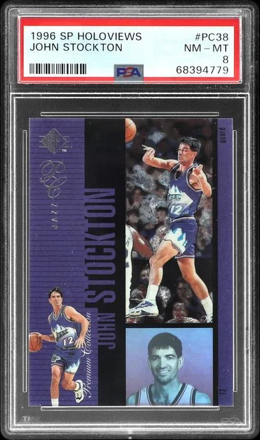 1996-97 Upper Deck SP John Stockton Holoviews #PC38 card image