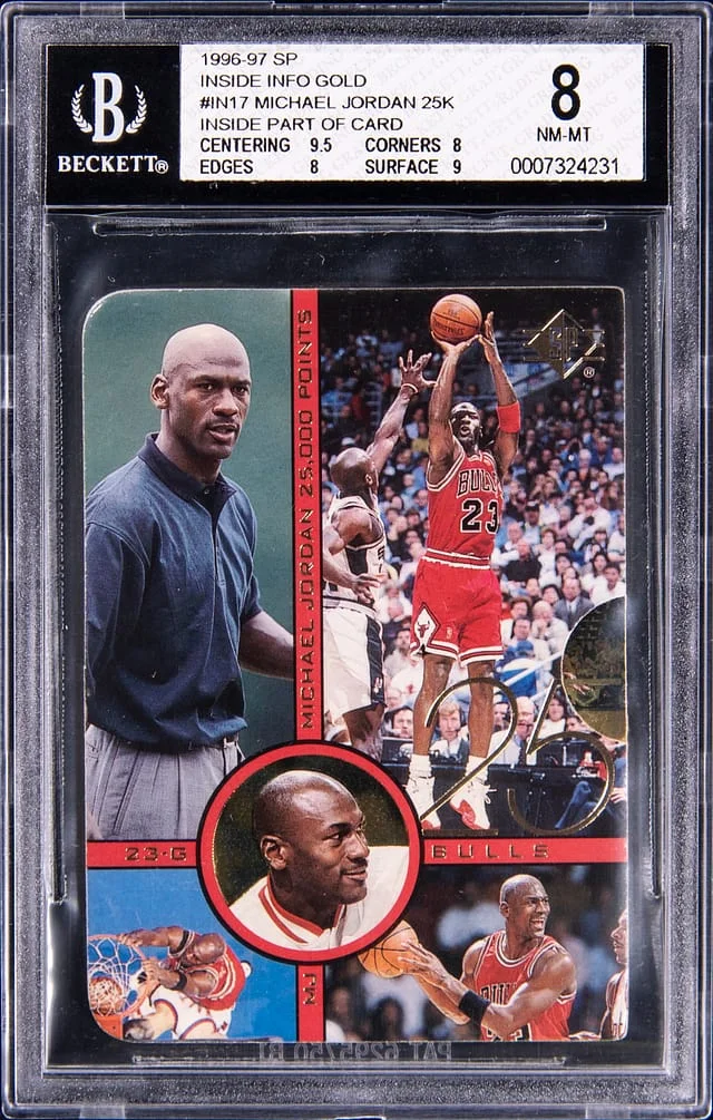 1996-97 Upper Deck SP Michael Jordan, Inside Part of Inside Info Gold 25K #IN17 card image