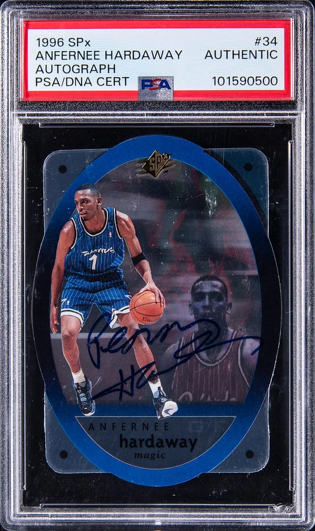 1996-97 Upper Deck SPx Anfernee Hardaway Autograph #34 card image