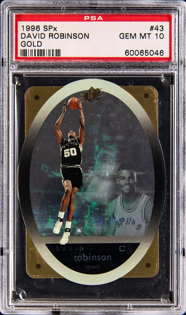1996-97 Upper Deck SPx David Robinson Gold #43 card image