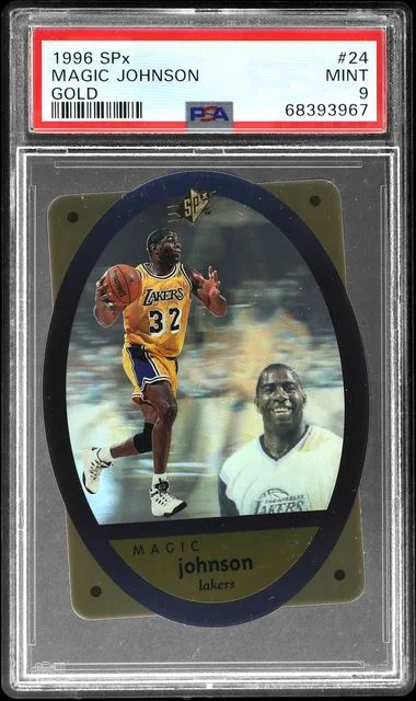 1996-97 Upper Deck SPx Magic Johnson Gold #24 card image