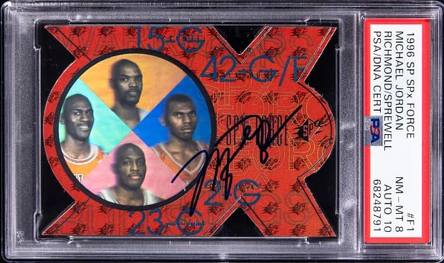1996-97 Upper Deck SPx Michael Jordan Force #F1 card image