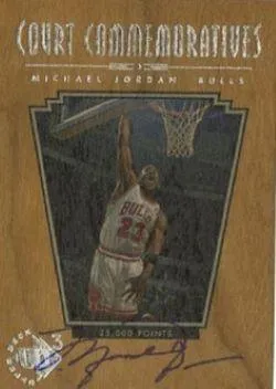 1996-97 Upper Deck UD3 Michael Jordan Court Commemorative Autographs #C1 card image
