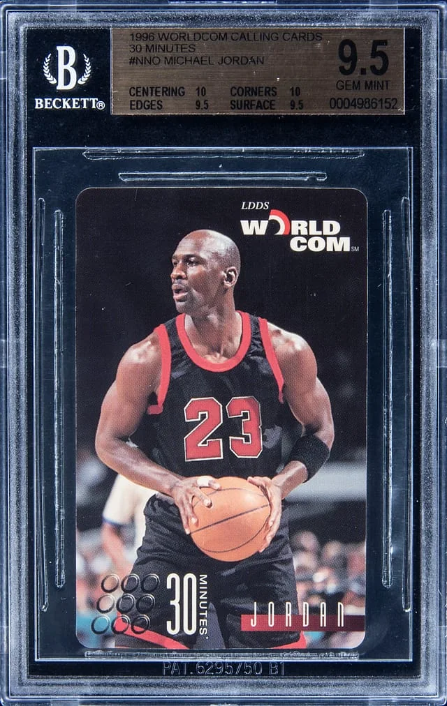 1996-97 Worldcom Calling Cards 30 Minutes Michael Jordan #NNO card image
