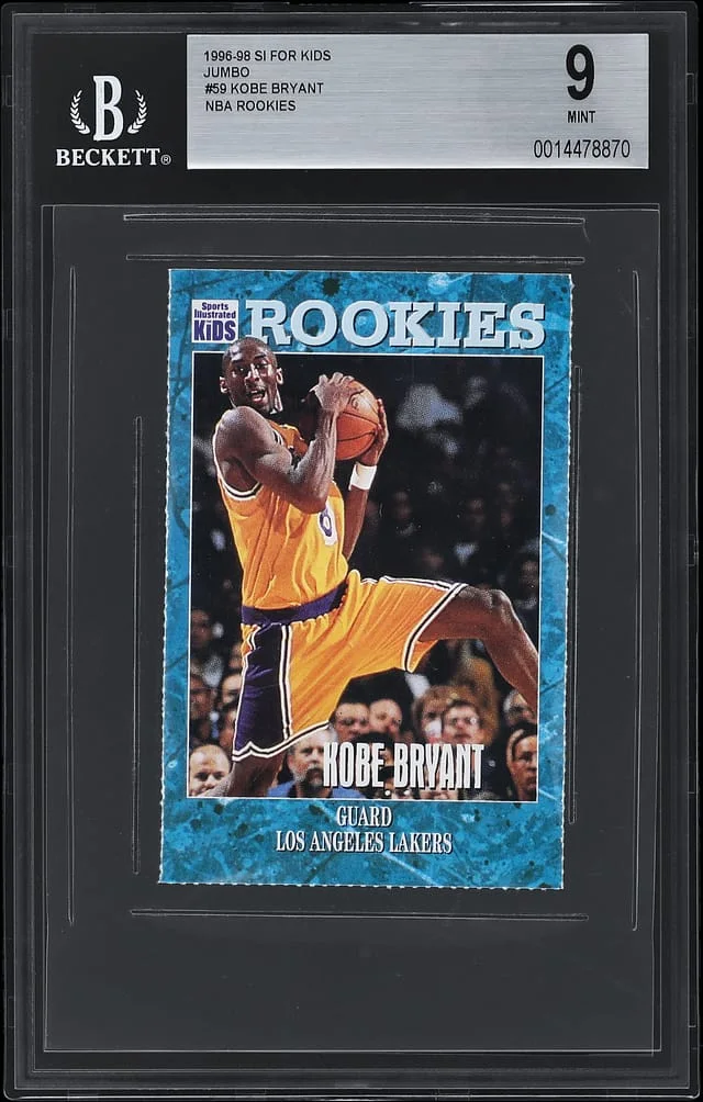 1996-98 Sports Illustrated For Kids NBA Rookies Jumbo Kobe Bryant #59 card image