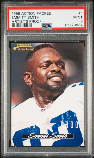 1996 Action Packed Artist's Proof Emmitt Smith #1 card image