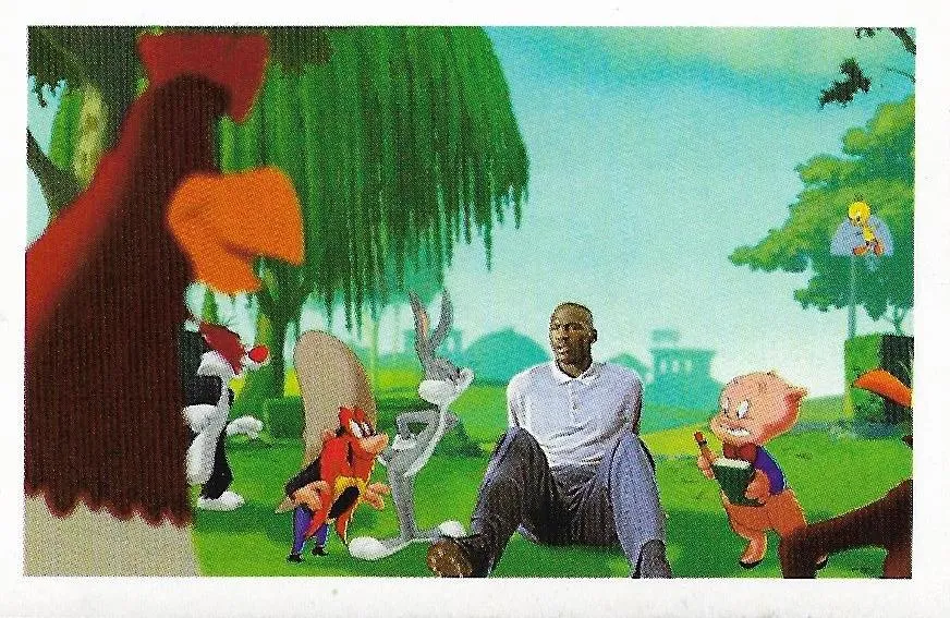 1996 Baio Space Jam Stickers Michael Jordan #24 card image