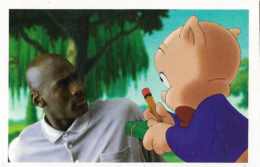 1996 Baio Space Jam Stickers Michael Jordan #25 card image