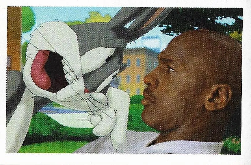 1996 Baio Space Jam Stickers Michael Jordan #28 card image