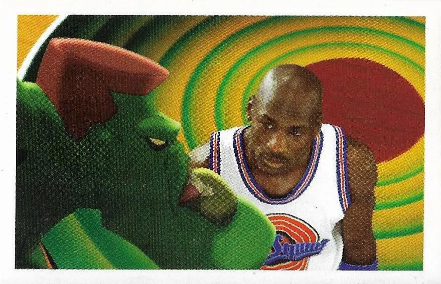1996 Baio Space Jam Stickers Michael Jordan #38 card image