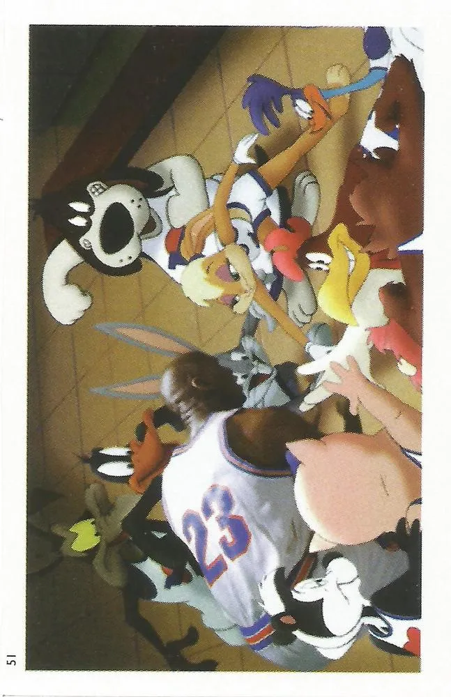 1996 Baio Space Jam Stickers Michael Jordan #51 card image