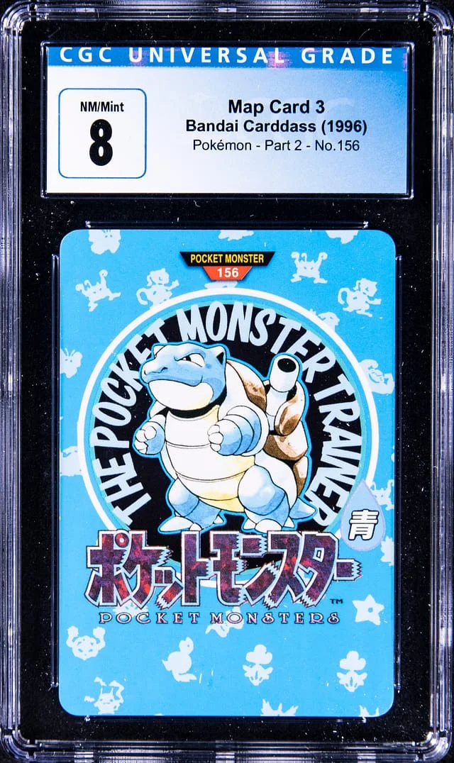 1996 Bandai Carddass Pokemon Part 2 Map Card 3 #156 card image