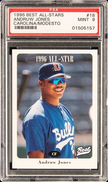 1996 Best All-Stars Carolina/Modesto Carolina/Modesto Andruw Jones/Modesto #18 card image