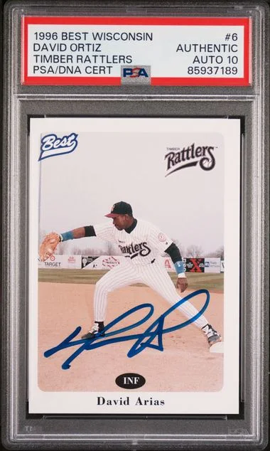 1996 Best Wisconsin Timber Rattlers (Ortiz) David Ortiz #6 card image